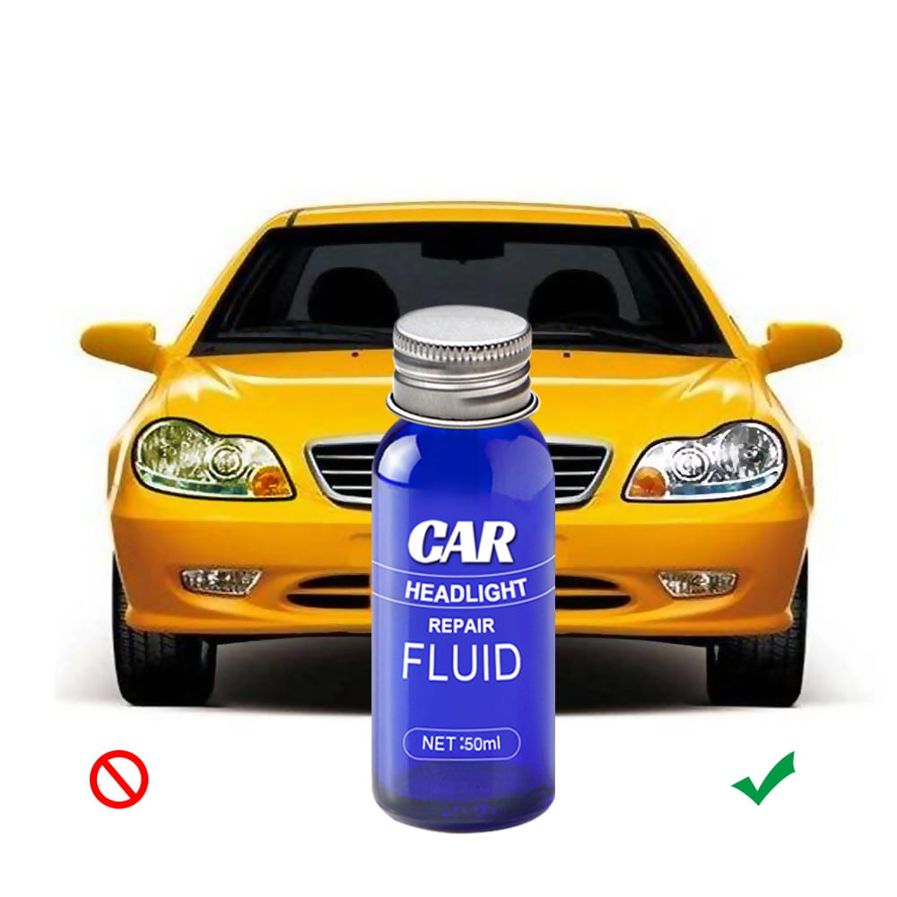 HOTBEST Car Headlight Agent Wipe New Headlight Restore Taillight Kit with Lens Restoration Cleaner - 50ML