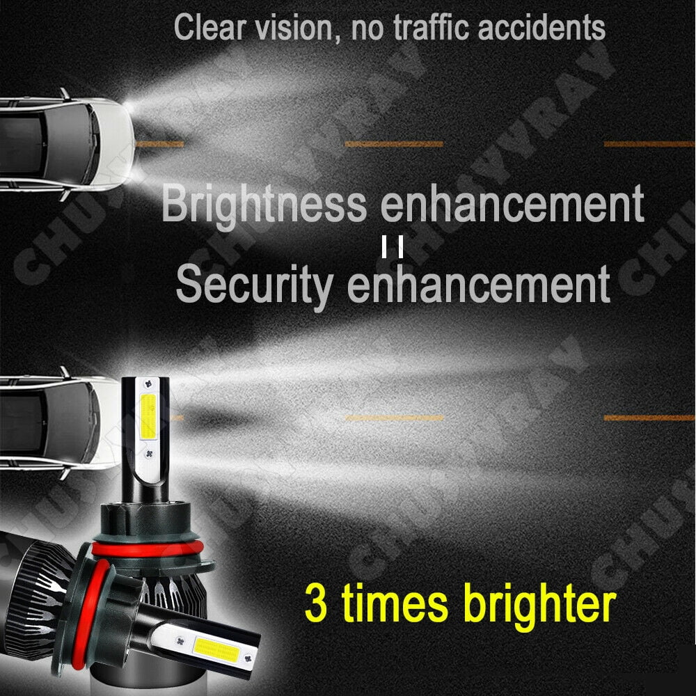 For Ford Ranger 1998-2011 6500K LED Headlight High-Low+Fog Light Bulb Combo Kit