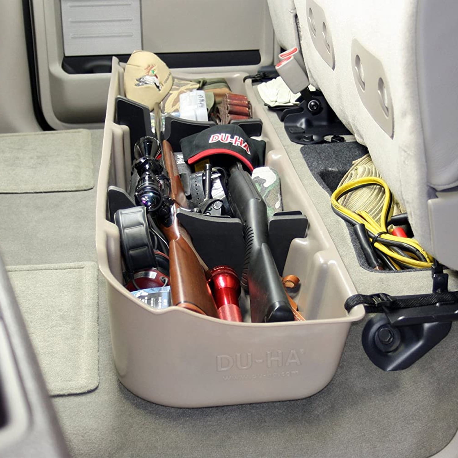 DU-HA Ford F-150 Super Crew Cab 09-14 with No Factory Sub Under Seat Unit, Gray