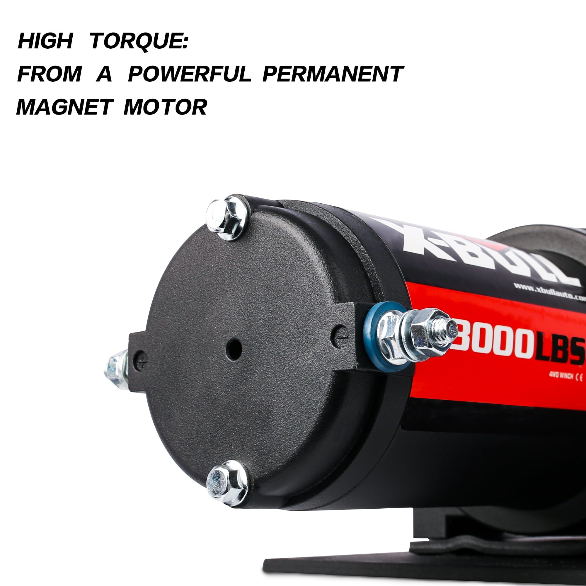 X-BULL Electric Winch 12V 3000LBS Steel Wire for Towing ATV/UTV Off Road with Mounting Bracket Wireless Remote
