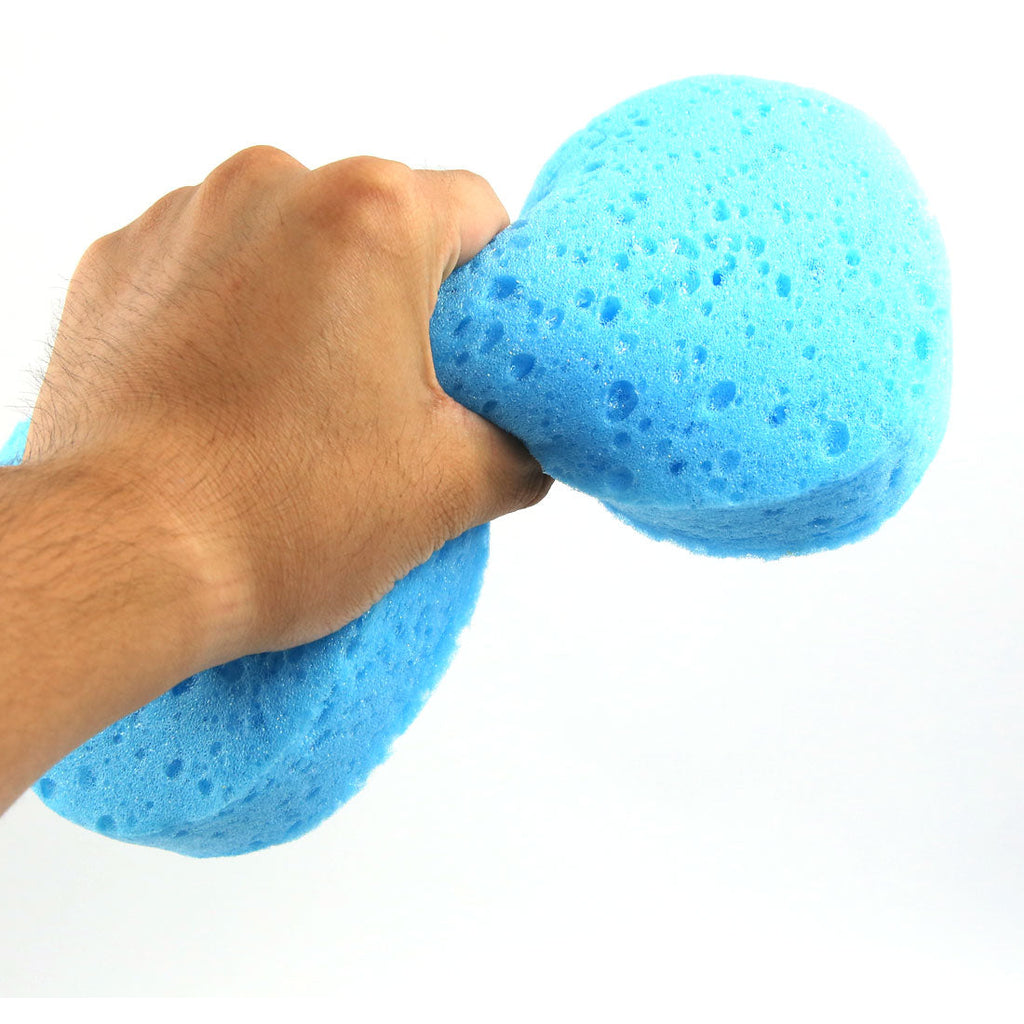 Buy 1 Get 1 Free l Car Cleaning Tool Blue 8 Shaped Wash Cleaning Expanding Sponge for Automobile 2 Pcs Total