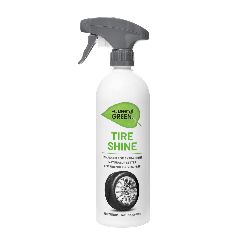 All Mighty Green Eco-Friendly 3 Piece Car Cleaning Combo Set, Interior Surface Cleaner, Tire Shine, Wheel Cleaner with UV Protection, 24 Oz (3-Pack)