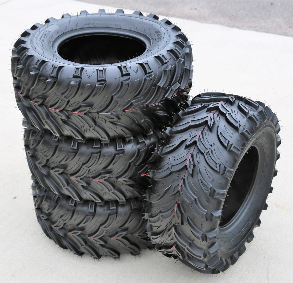 Pair of 2 (TWO) Forerunner Mars B 25x10.00-12 25x10-12 50F 6 Ply MT M/T Mud ATV UTV Tires