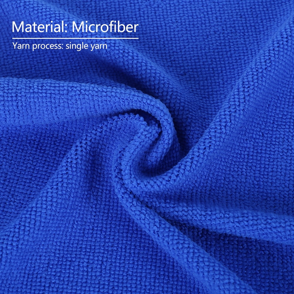 Willstar 50Pcs Microfiber Auto Cleaning Cloth Detailing Soft Wash Towel for Car Detailing Duster-Blue(9.75"*9.75")