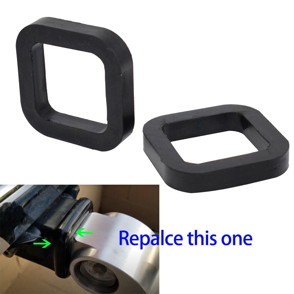 Yiyasu 2" Rubber Cushion Silencer Pad 2Pcs for Trailer Hitch Receiver Reduce Tow Rattle