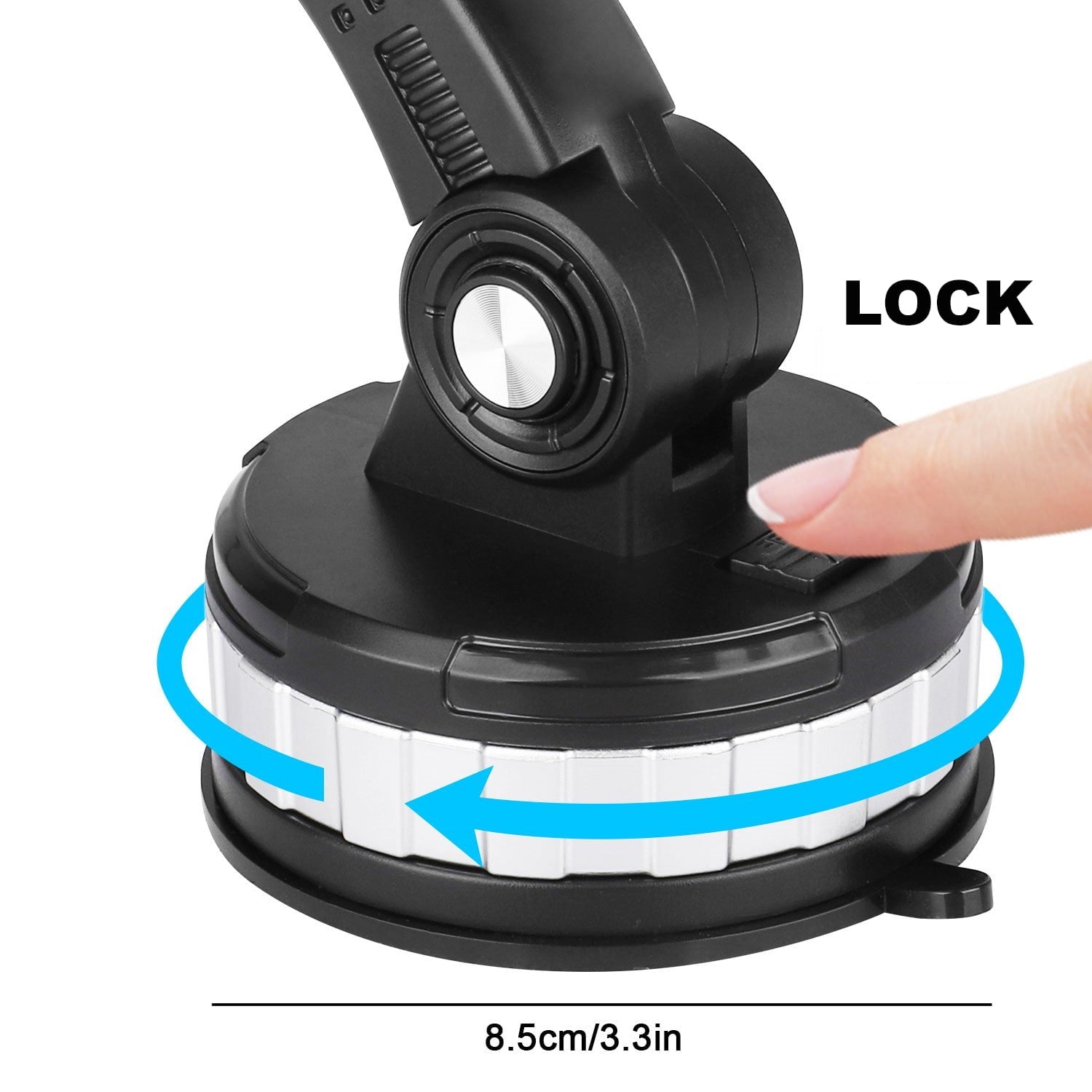 Car Phone Holder Mount Universal Adjustable Suction Cup Phone Holder for Car Air Vent Dashboard Windshield Fit for iPhone Smartphones