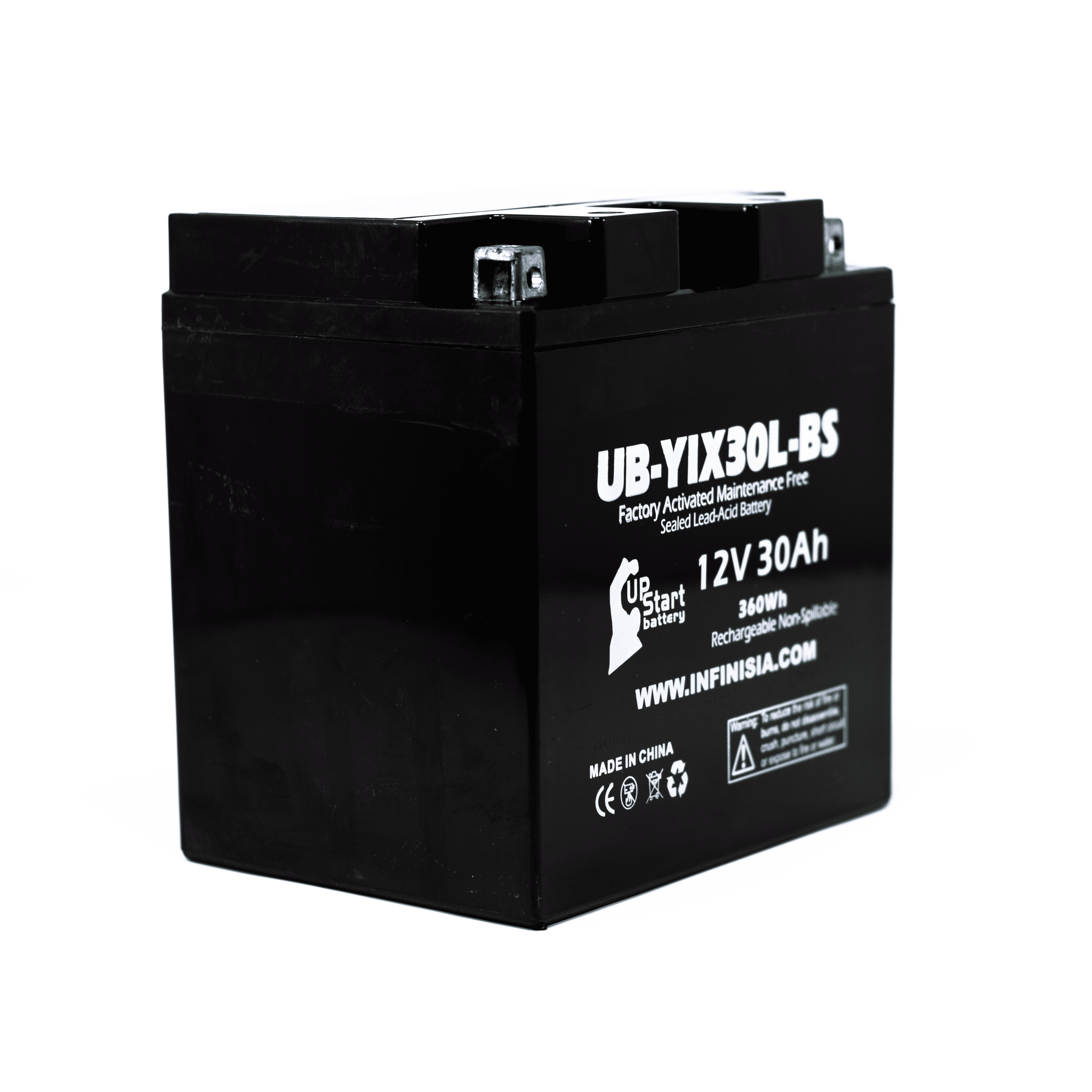UB-YIX30L-BS Battery Replacement for 2013 Harley-Davidson CVO FLH (Touring) 1803 CC Motorcycle - Factory Activated, Maintenance Free, Motorcycle Battery - 12V, 30AH, UpStart Battery Brand