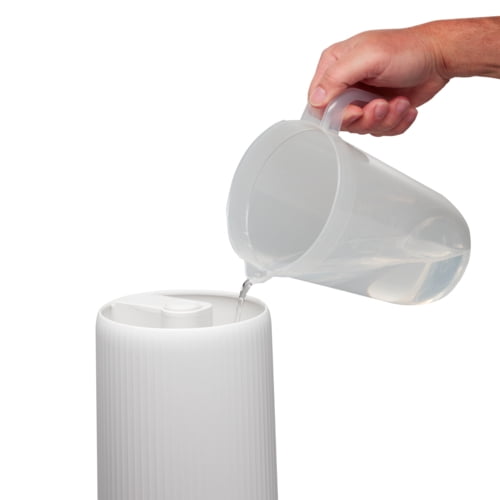 HoMedics Total Comfort Deluxe Ultrasonic Humidifier Top Fill, Large Humidifier for for Bedroom, Plants, Office - Top-Fill 1.47 Gallon White UHE-CMTF91
