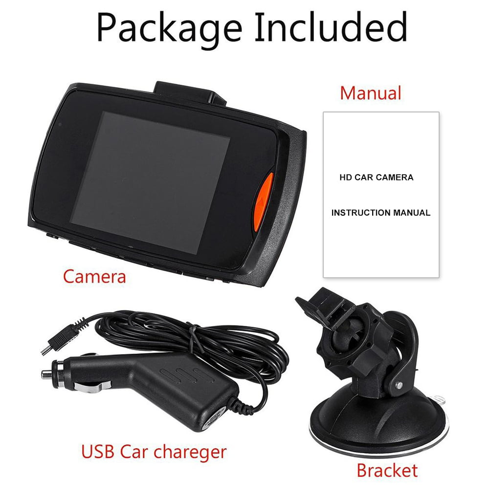 Onemayship 3'' Vehicle  Dash Cam 1080P Full HD Car DVR Dashboard Camera Video Recorder with G-Sensor Night Vision Loop Recording（Black）