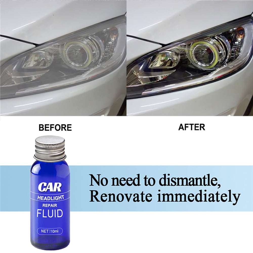 Lieonvis Car Headlight Repair Fluid Scratch Remover UV Protection Car Light Cleaner Easy Apply Headlight Restoration Polish for Vehicles Polishing Improve View