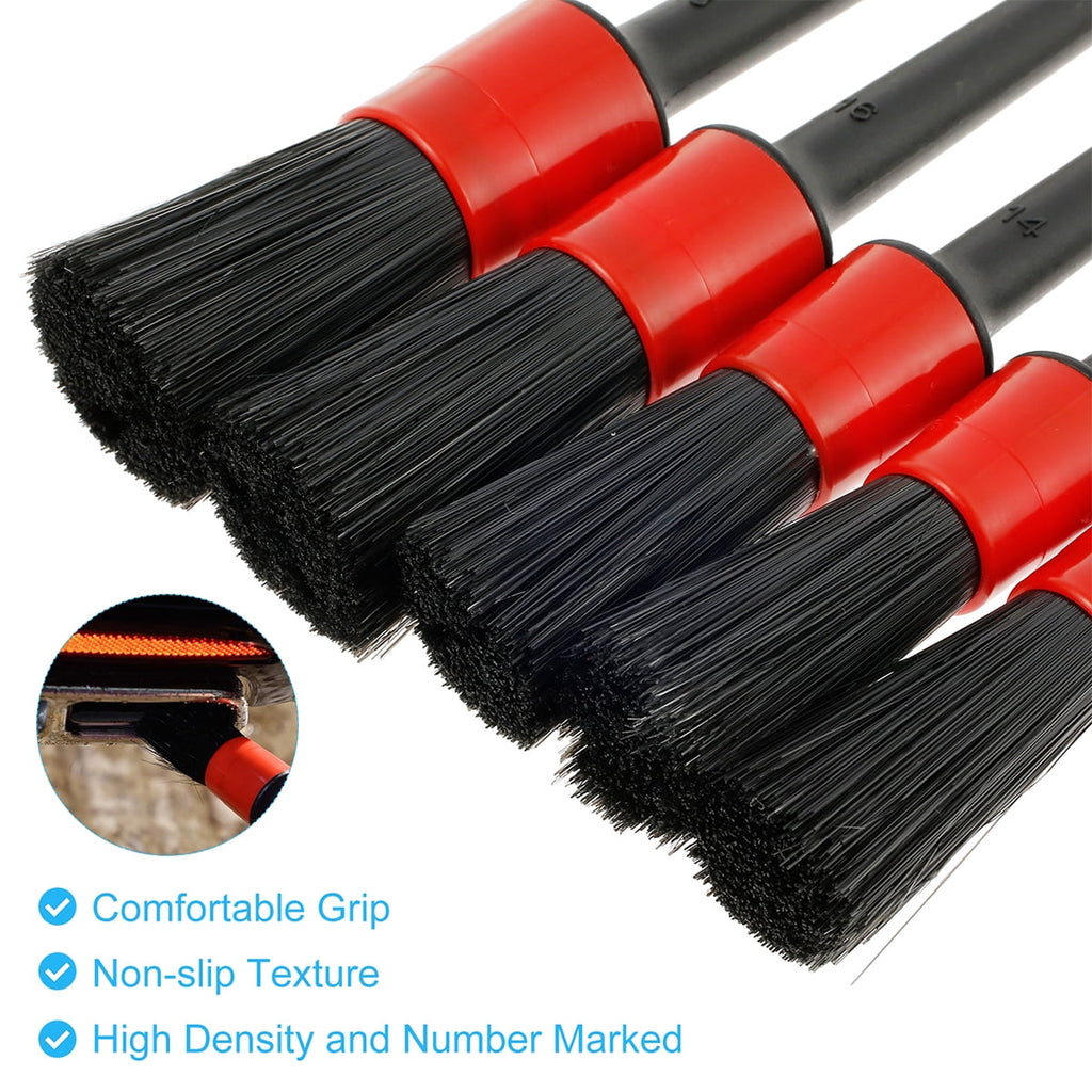 JTWEEN 18pcs Car Wash Cleaning Tools Kit Car Detailing Set,Car Wash Kit Interior and Exterior with Car Detail Brushes, Tire Brush, Towels