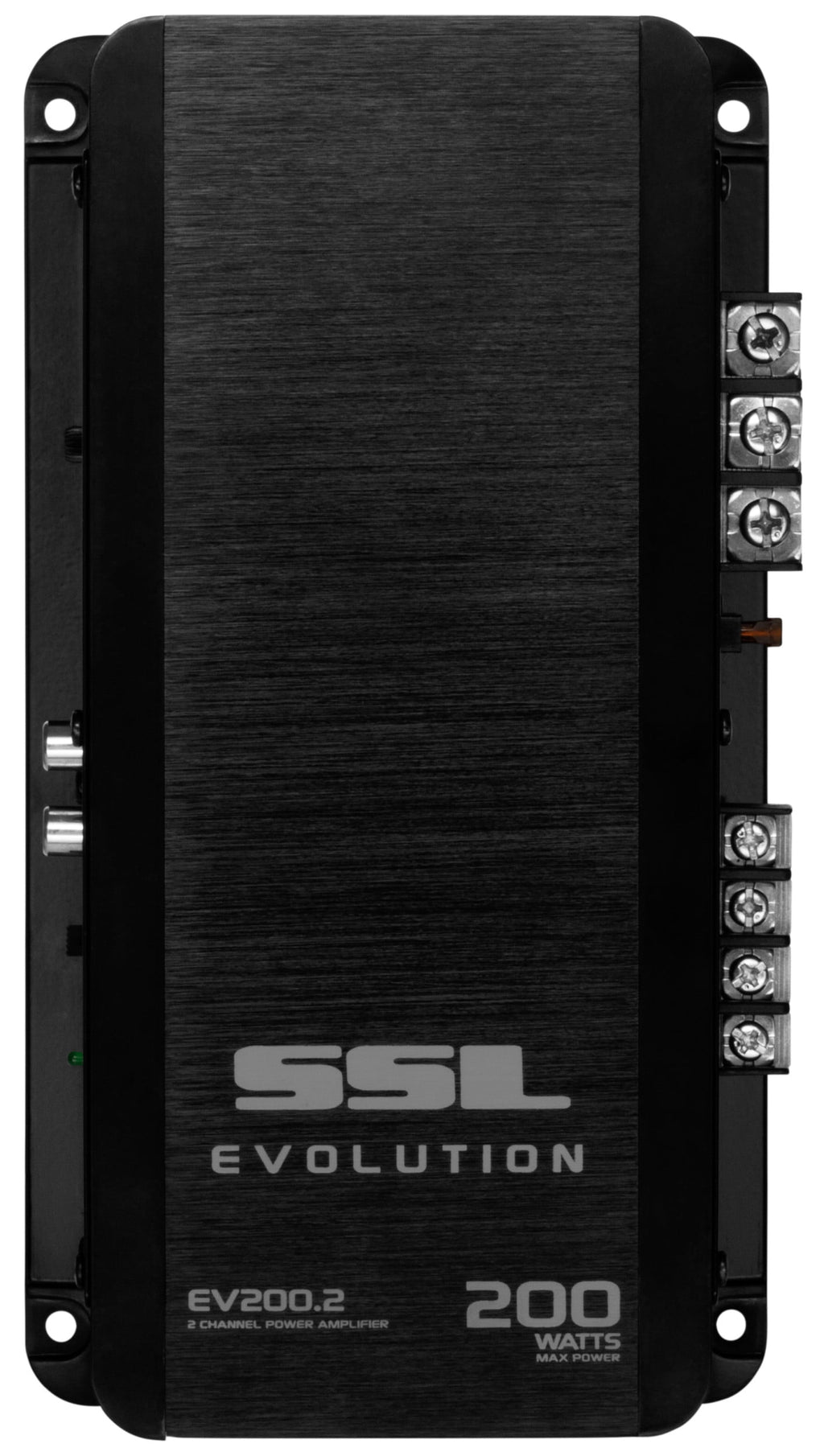 Sound Storm Laboratories EV200.2 Evolution Series Car Audio Amplifier - 200 High Output, 2 Channel, 2/8 Ohm, High/Low Level Inputs, Low Pass Crossover, Full Range, Hook Up To Stereo and Subwoofer