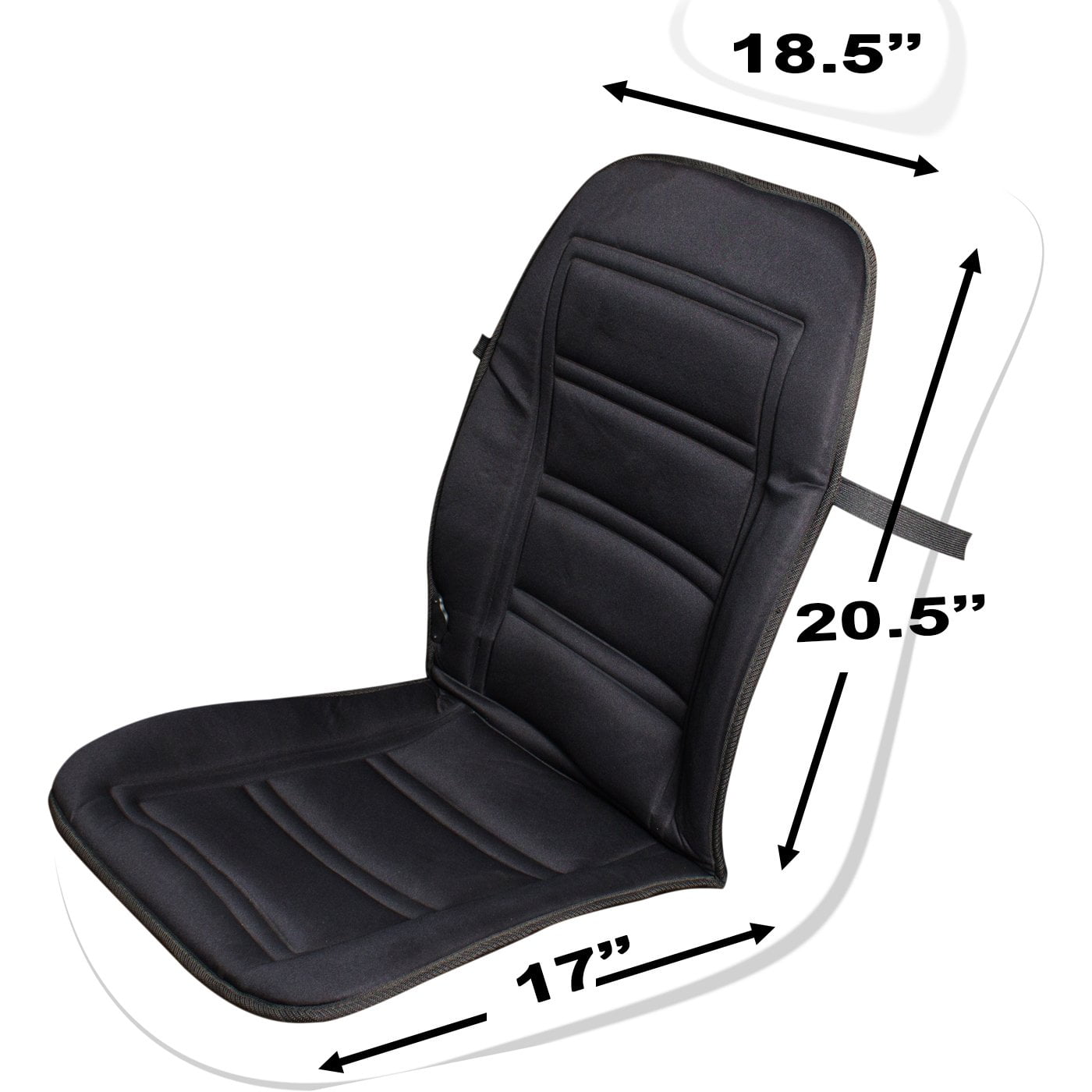 Heated Car Cushion - Auto Cover Warmer Auto Headed With Lumbar Support -Ice Cold Winter Weather Protector Heater Temperature Controller For , Trucks, Suv