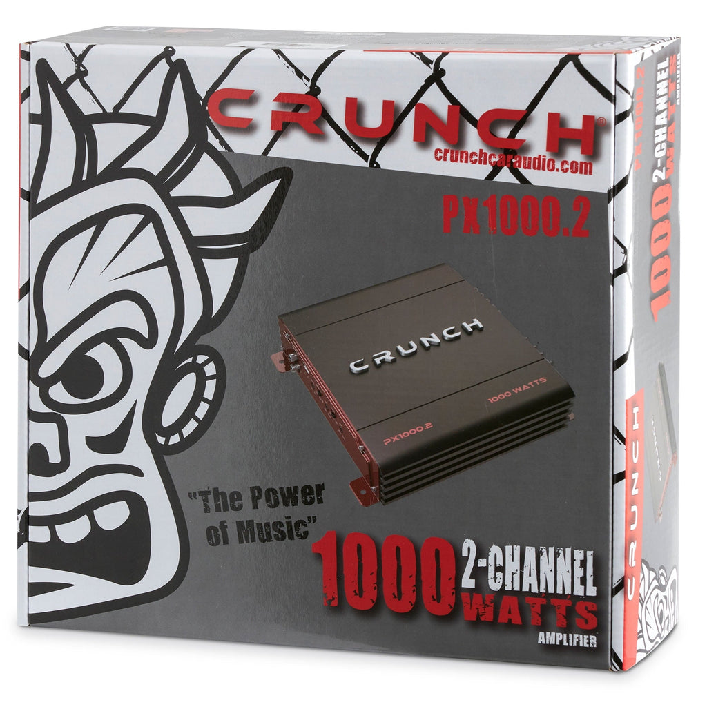 Crunch PX-1000.2 1000W Car Stereo Amp & Soundstorm AKS8 Amp Wiring Kit