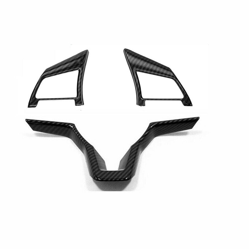 3pcs Carbon fiber Look Steering Wheel Trim For Nissan Sentra 2020 2021