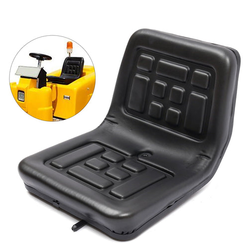ANQIDI General Compact Tractor Seat Adjustable Suspension Seat with Brackets for Tractor Digger (Black)