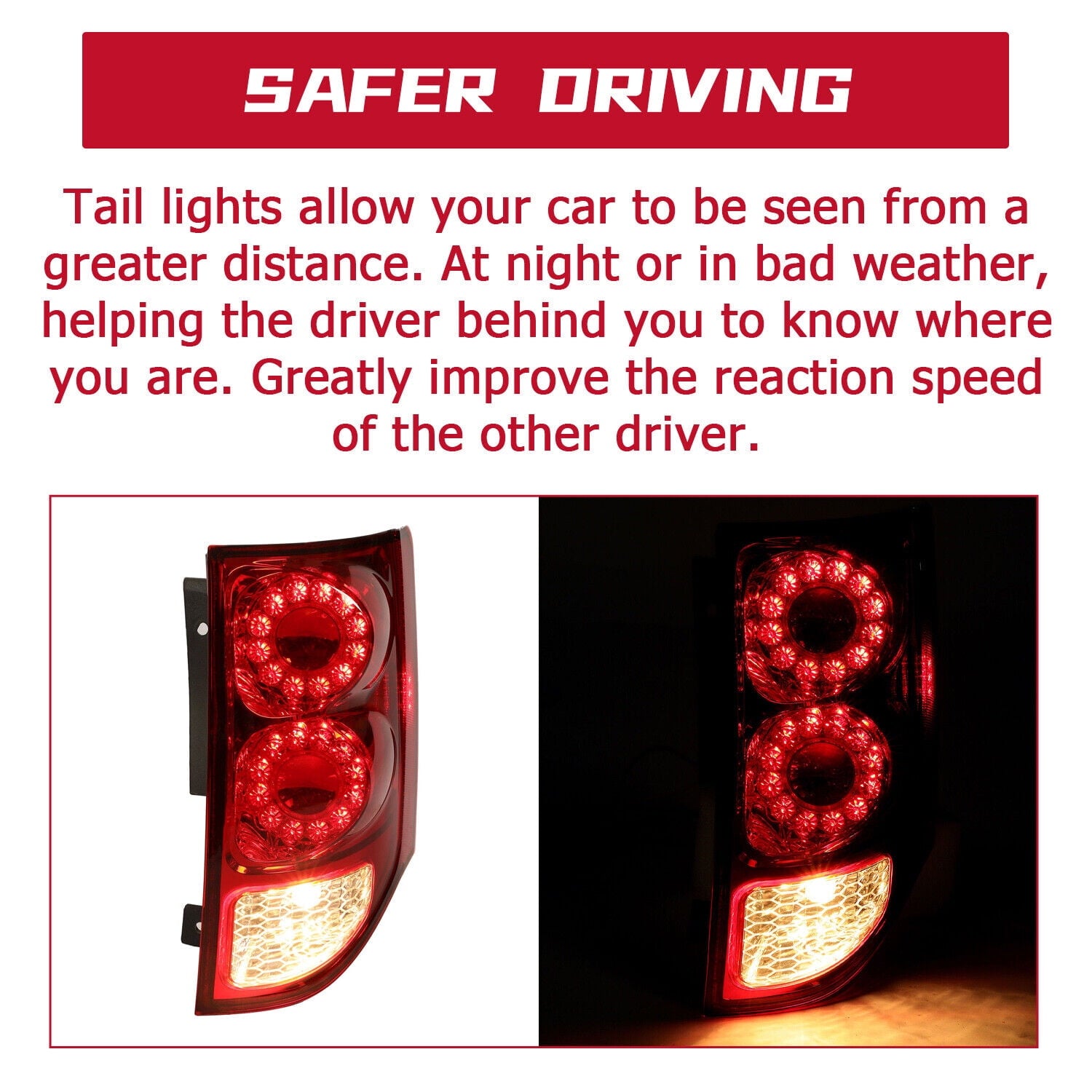 Kojem Right Tail Light Lamp  for 2011-2020 Dodge Grand Caravan & Ram C/V Rear Brake Lamp Taillight  Passenger Side Replaces 05182534AF