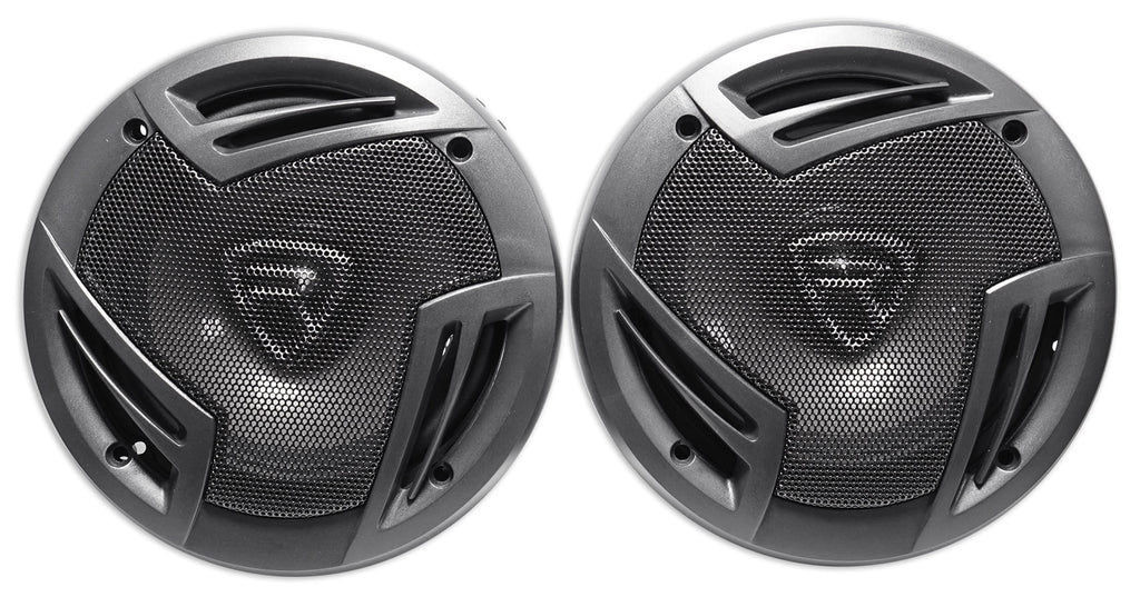 Pair Rockville RV65.2C 6.5" Component Speakers+6.5" Coaxial+4-Ch Amplifier+Wires