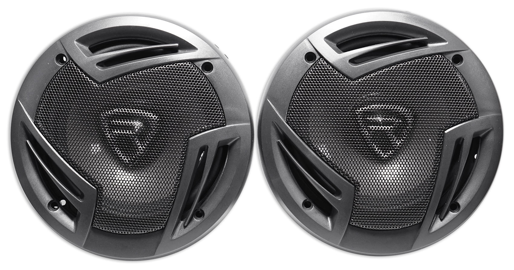 Pair Rockville RV65.2C 6.5" Component Speakers+6.5" Coaxial+4-Ch Amplifier+Wires