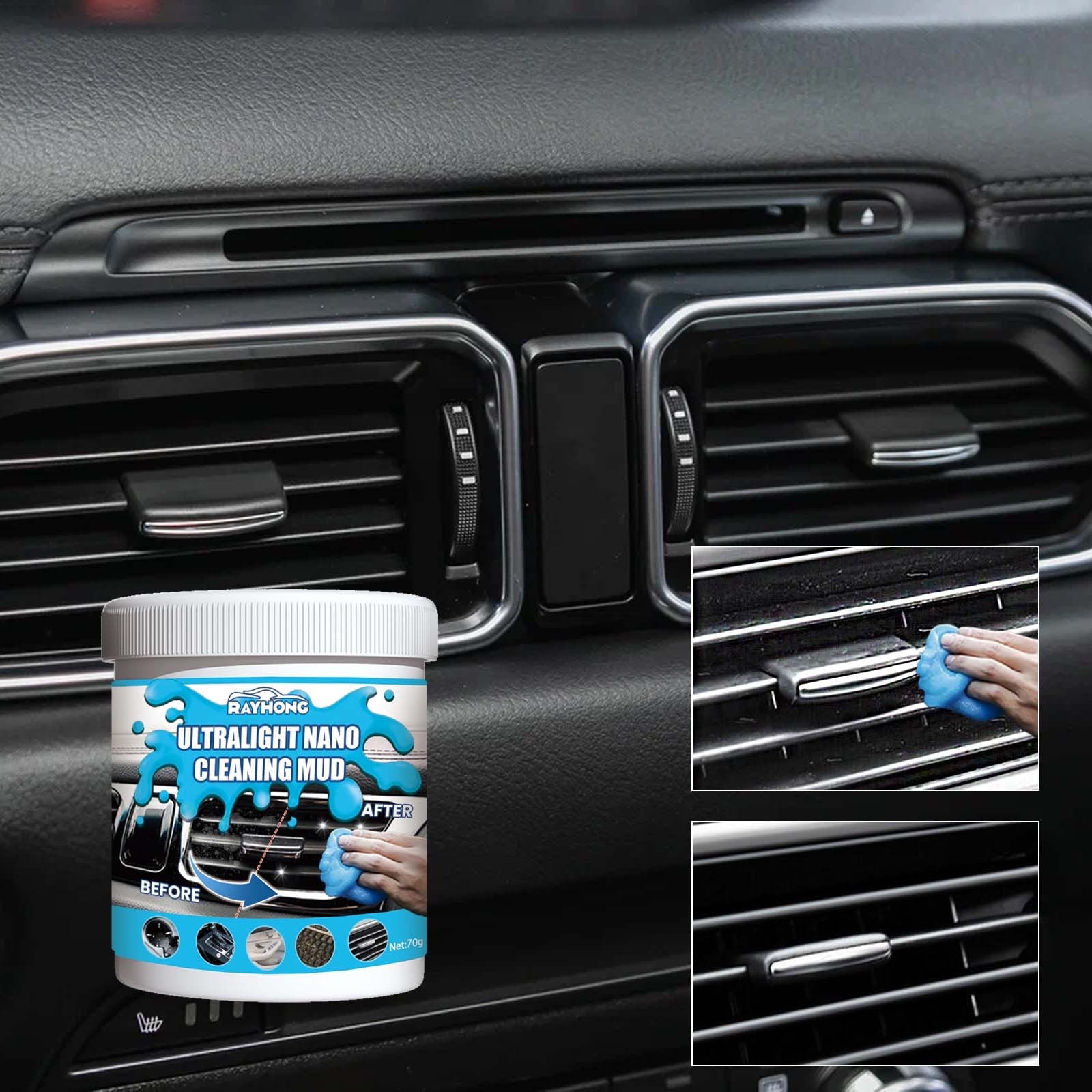 Car Cleaning Gels,Cleaning Gel for Car, Car Cleaning Kit Universal Detailing Automotive Dust Car Crevice Cleaner Auto Air Vent Interior Detail Removal Putty Cleaning Keyboard Cleaner for Car Vents