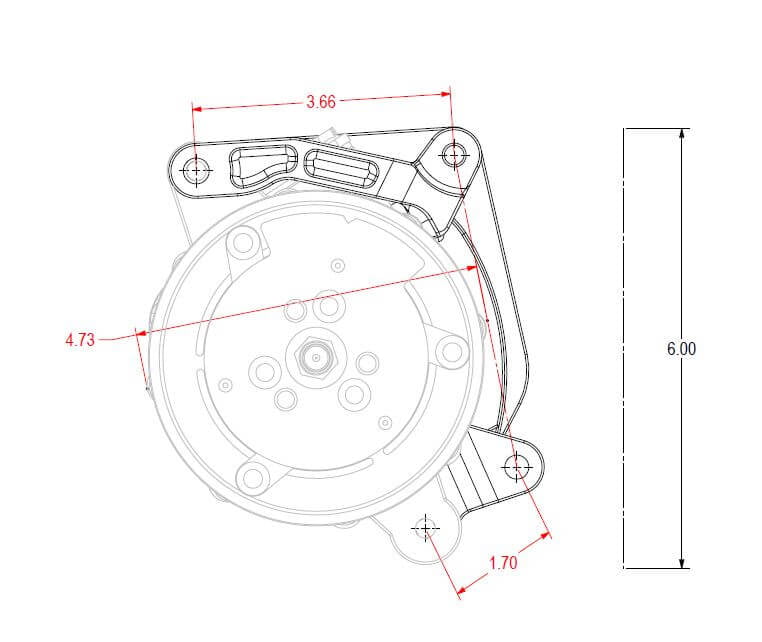 Holley Performance 20-211 A/C Compressor Bracket