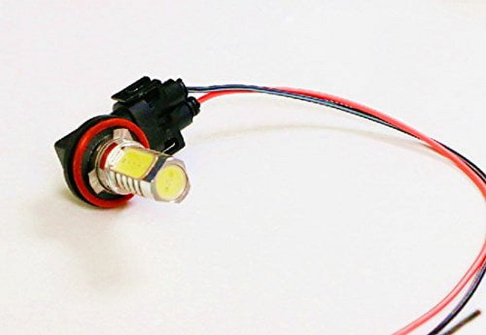 iJDMTOY (2) H11 H8 880 881 Female Adapter Wiring Harness Sockets Wire For Headlights or Fog Lights
