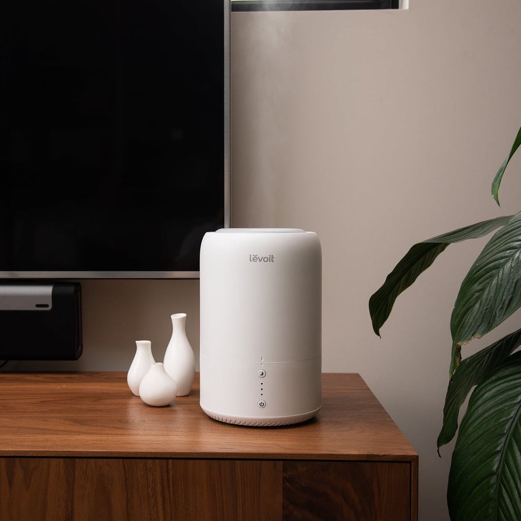 Levoit 1.8L 260 sq ft Cool Mist Humidifier for Room, White