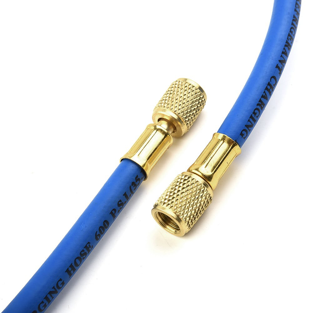 Car Auto Air Conditioning AC R134A Refrigerant Recharge Measuring Hose w/ Gauge