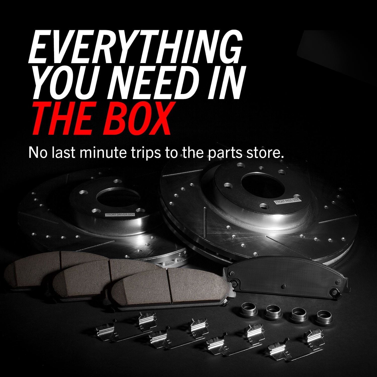 Power Stop Front and Rear Ceramic Brake Pad and Drilled and Slotted Rotor Kit K7924