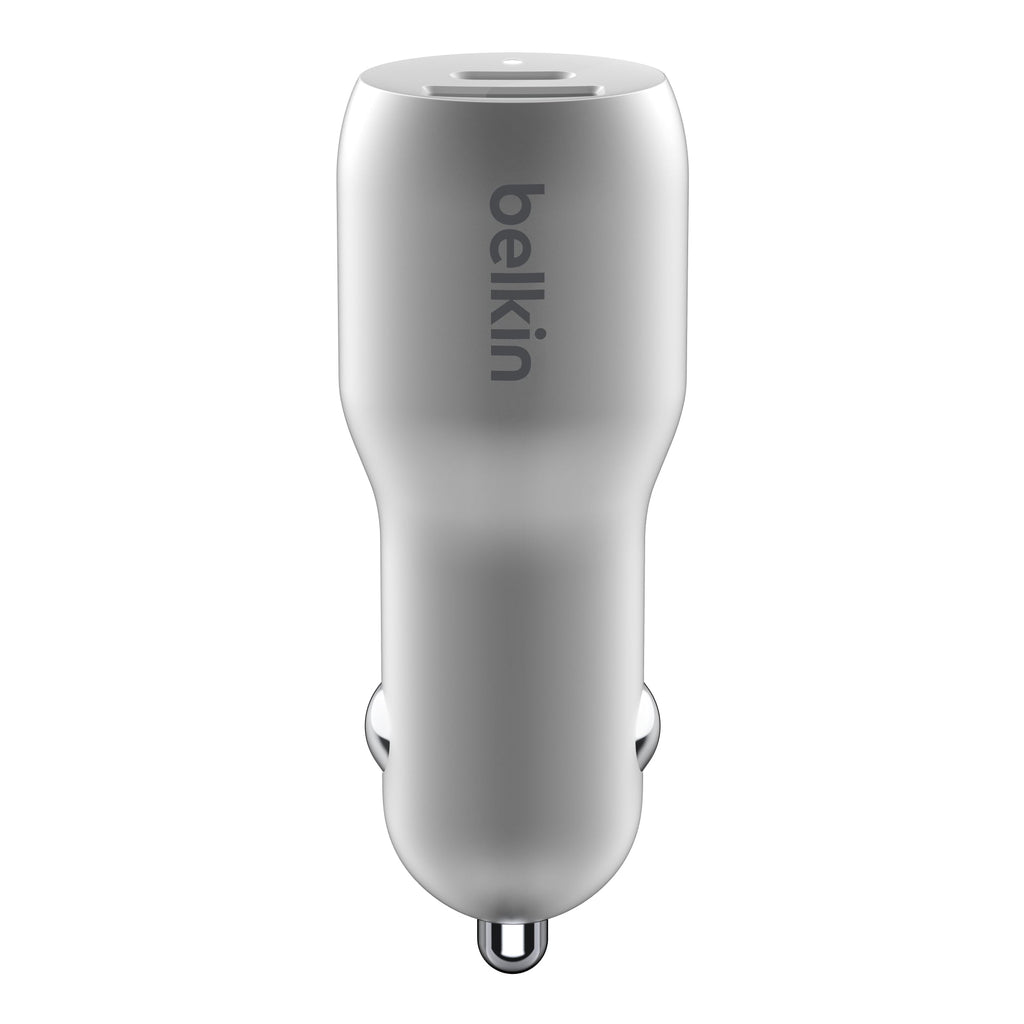 Belkin 37W Dual Port Fast Car Charger with 3.3ft USB-C Cable Included, USB-C 25W PPS Port and USB-A 12W Port for Galaxy S23, S23+, Ultra, Note20, iPhone 15, 14, 13, 12, 11, Pro, Max, Mini and More