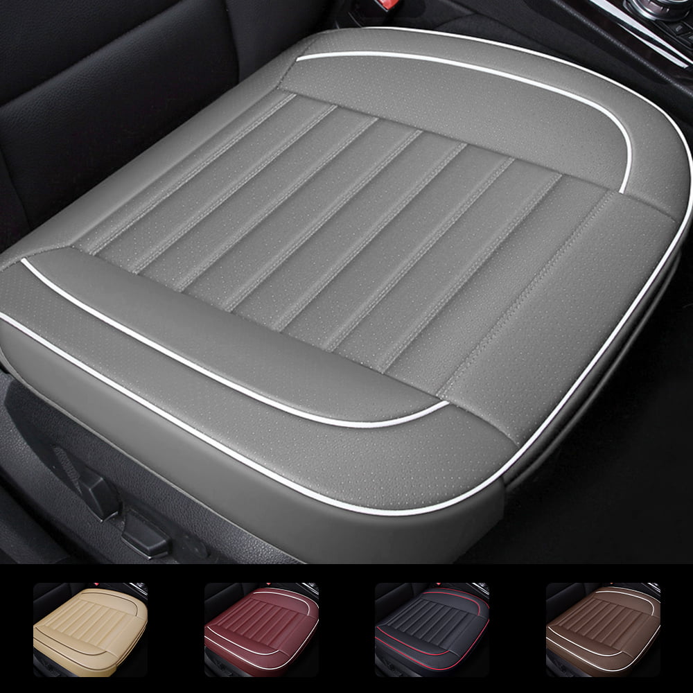 OTOEZ Universal Car Front Seat Cover PU Leather Bottom Cushion Protector Anti-slip Padded