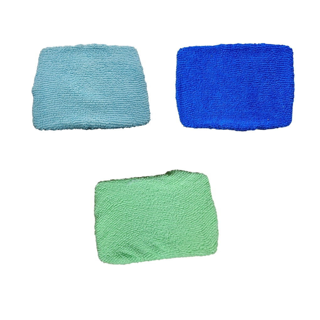 Worallymy 5 Pieces Car Window Clean Brush Replacement Pad Windshield Cleaning Tool Auto Glass Dust Wash Cloth Accessories Dark blue