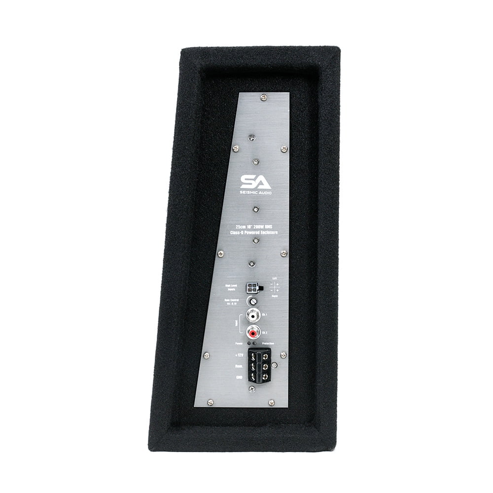 Seismic Audio - SA-SCE12-A - Powered 12 Inch 600 Watt Slim Shallow Mount Car & Truck Audio Subwoofer Enclosure