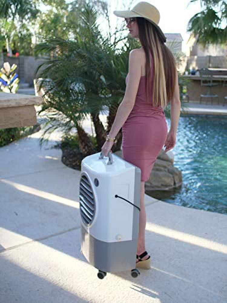 Hessaire Outdoor Portable 500 Square Foot Evaporative Cooler Humidifier