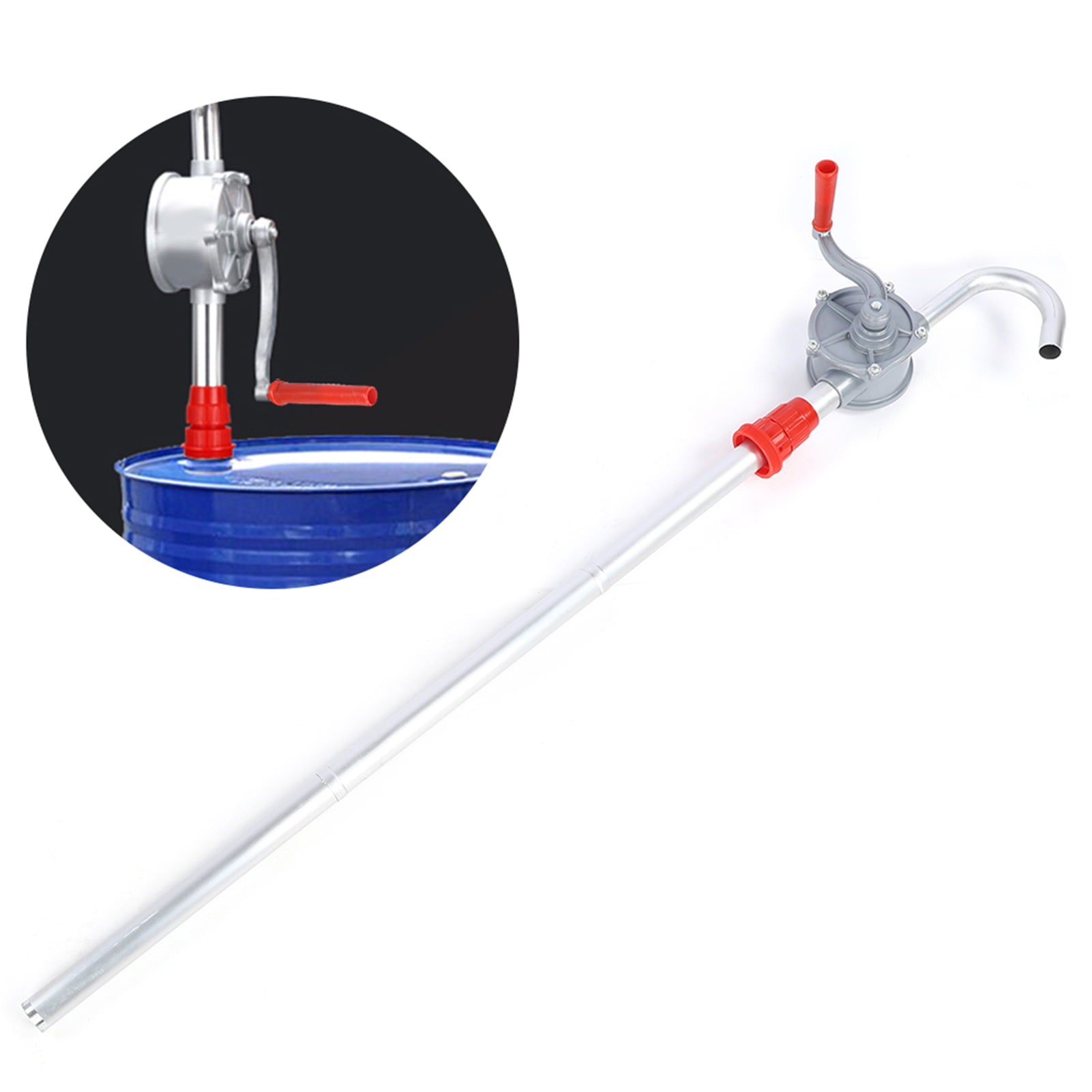 LHCER Oil Fuel Hand Pump,Hand Crank ,Manual Oil Extractor Gas Fuel Hand Pump Self Priming Dispenser 25mm / 1in