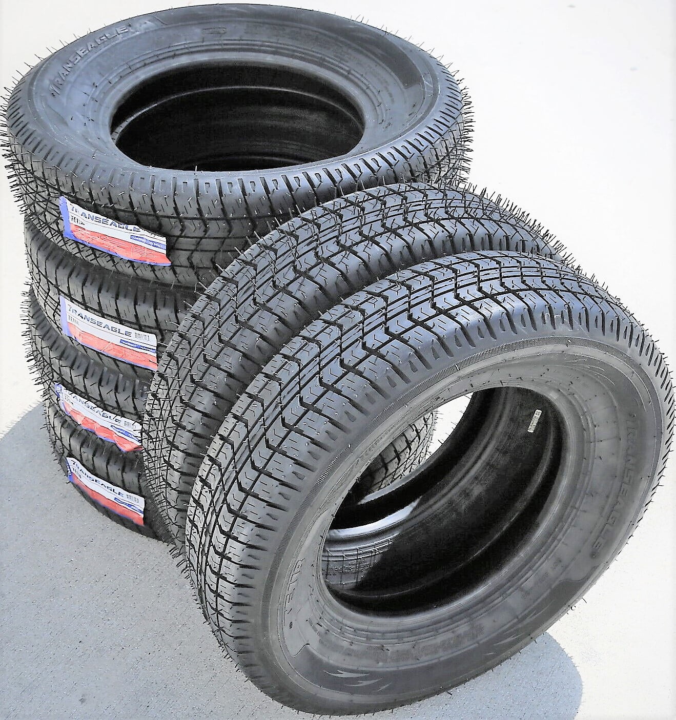 Set of 4 (FOUR) Transeagle TE118 ST 225/75D15 Load D 8 Ply Trailer Tires