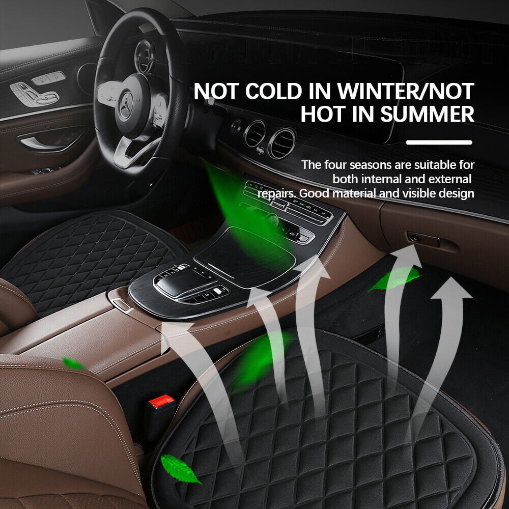 Virwir Car Seat Cushion Driver Seat Cushion W/ Comfort Memory Foam & Non-Slip Rubber, Black