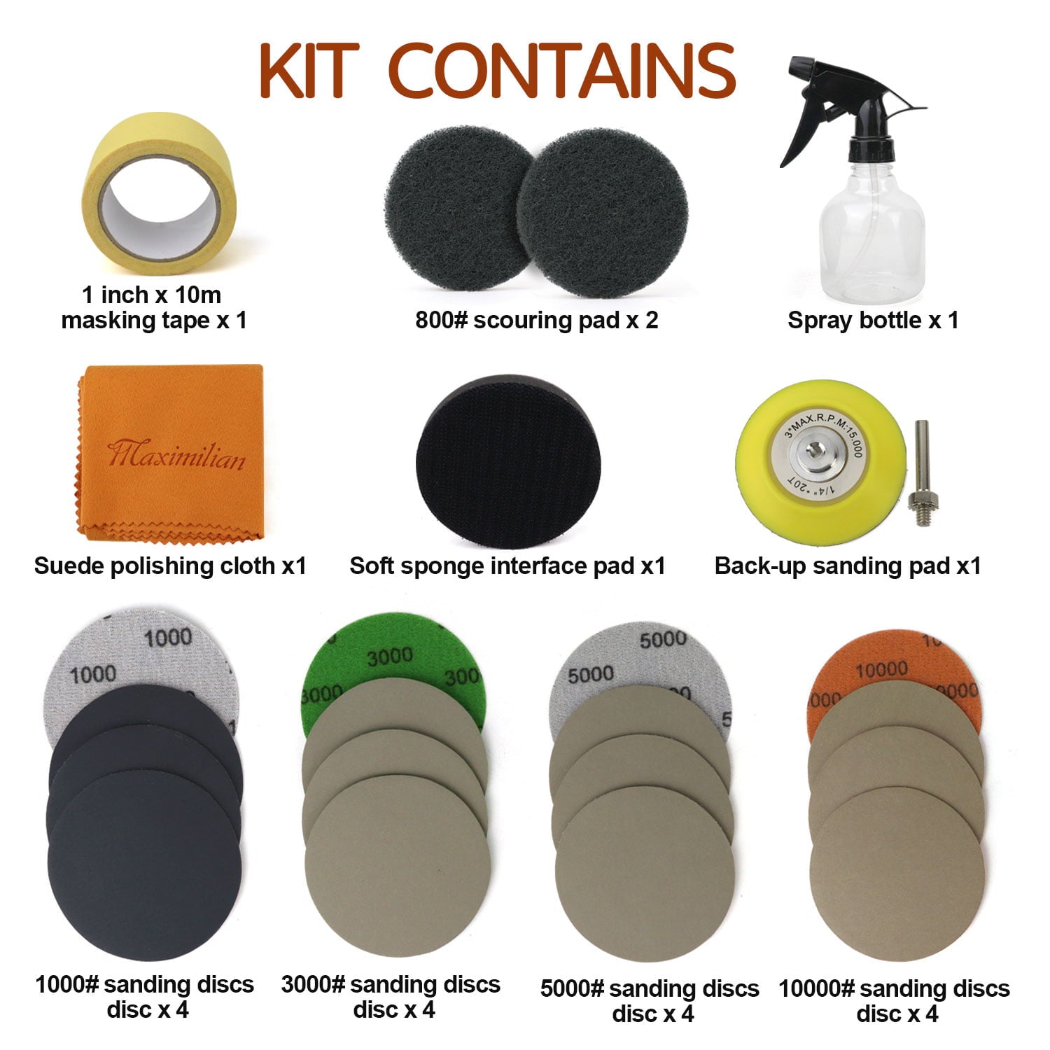 POLIWELL Car Headlights Restoration Kit, Car Headlights Lens Restore Cleaner, 24 Pack