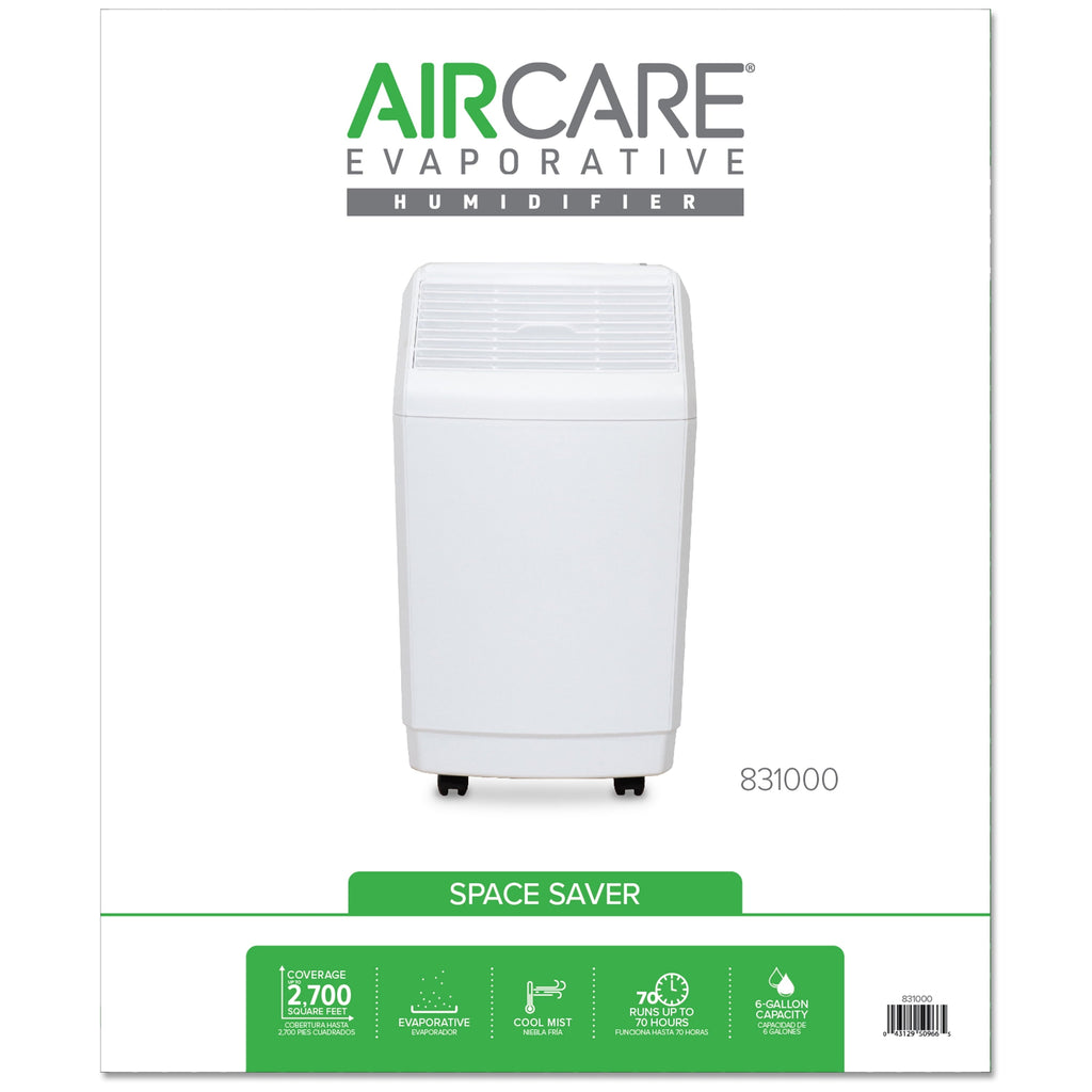 AIRCARE 831000 Space-Saver, White Whole House Evaporative Humidifier 2700 sq. ft
