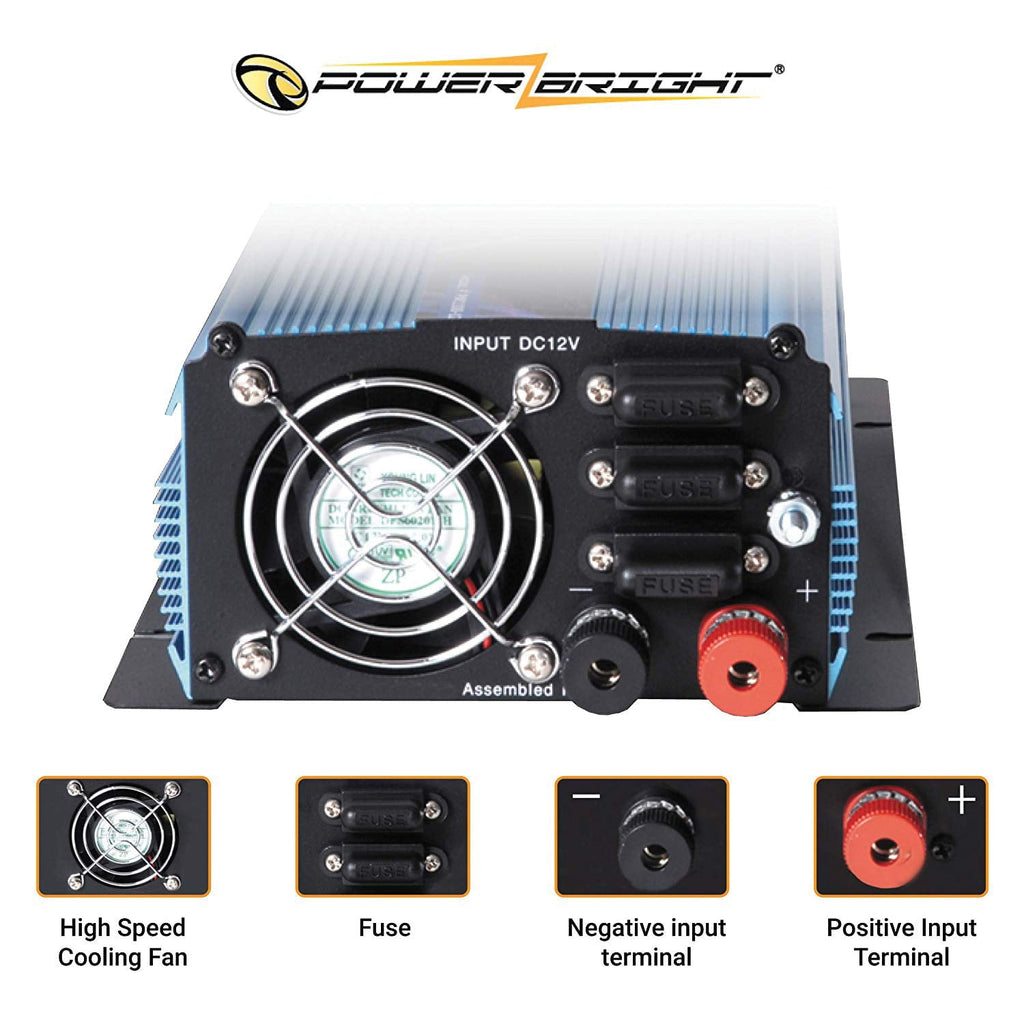 bright Pw400-12 12-volt Modified Sine Wave Inverter (400 Watts)