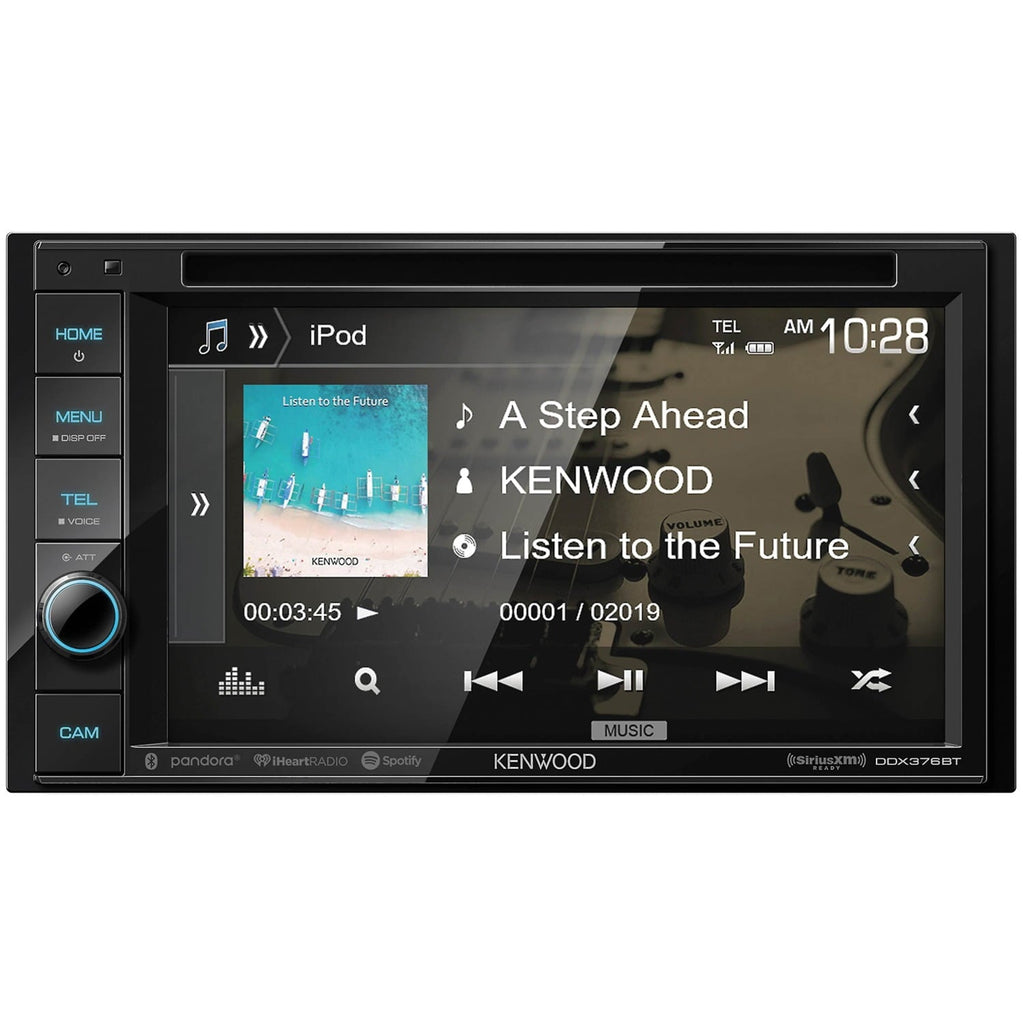 Kenwood DDX376BT 6.2" Double DIN In-Dash DVD Receiver with Bluetooth and SiriusXM Ready