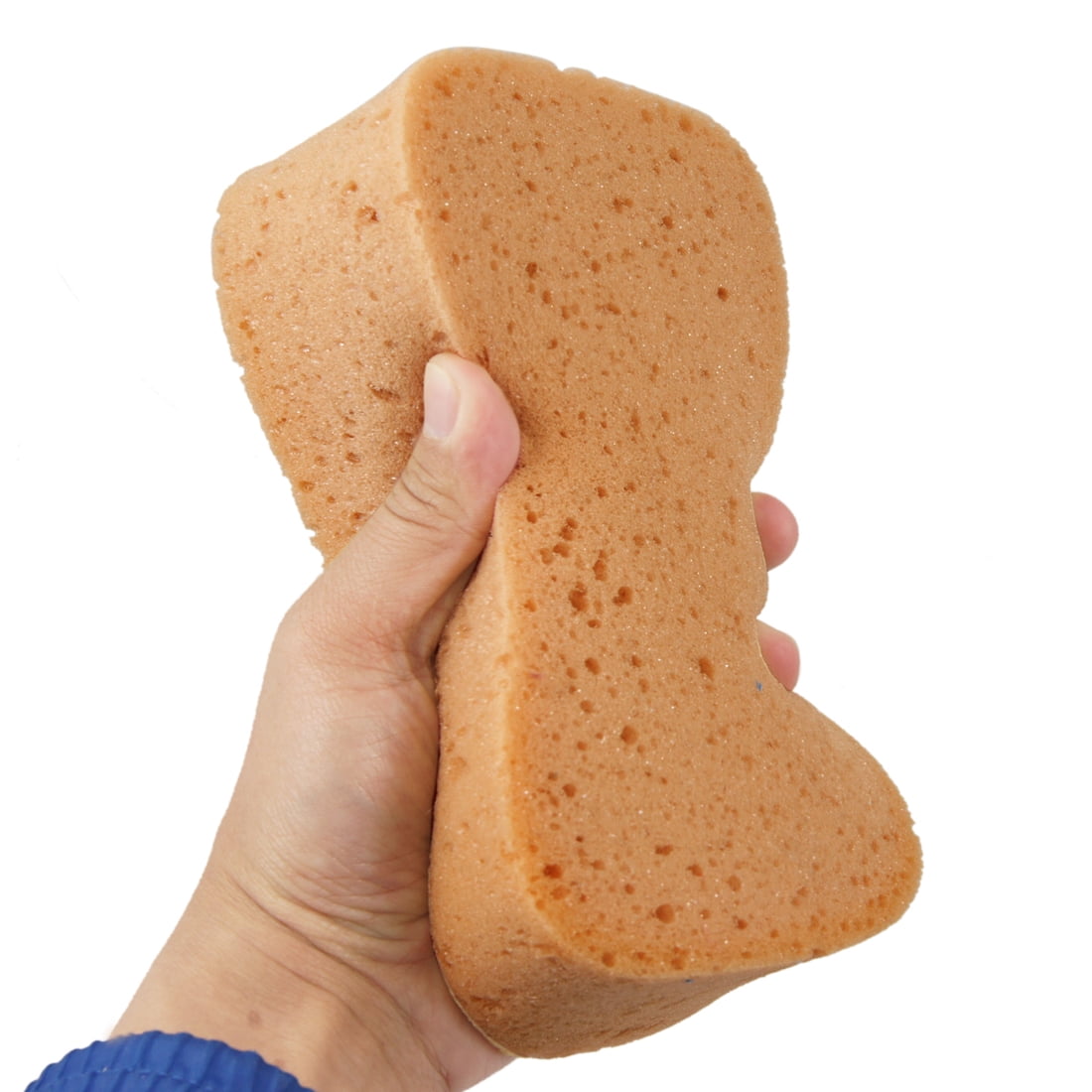 Auto Car Windshield Soft Perforated Yellow Wash Sponge Pad