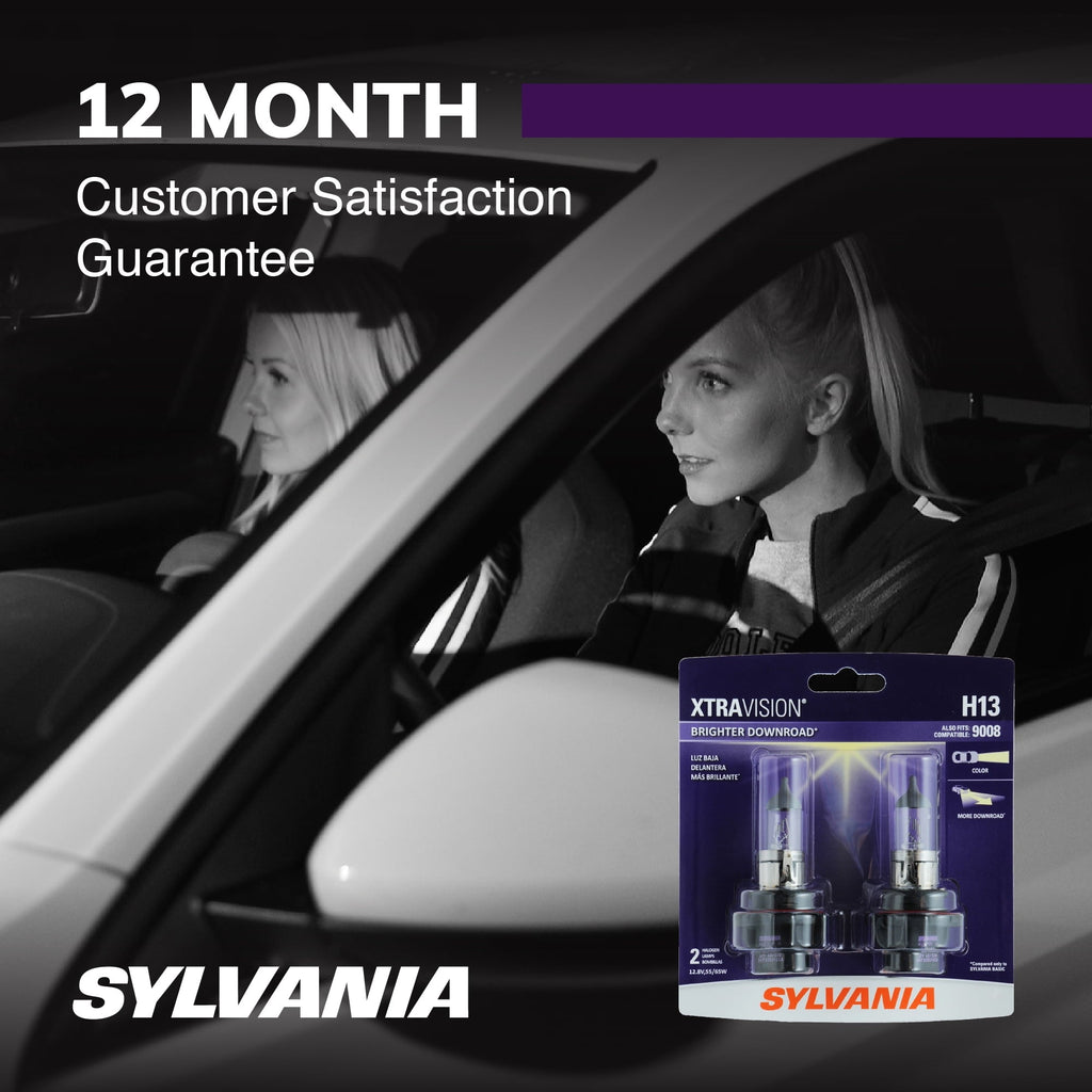 Sylvania H13 XtraVision Halogen Headlight Bulb, Pack of 2