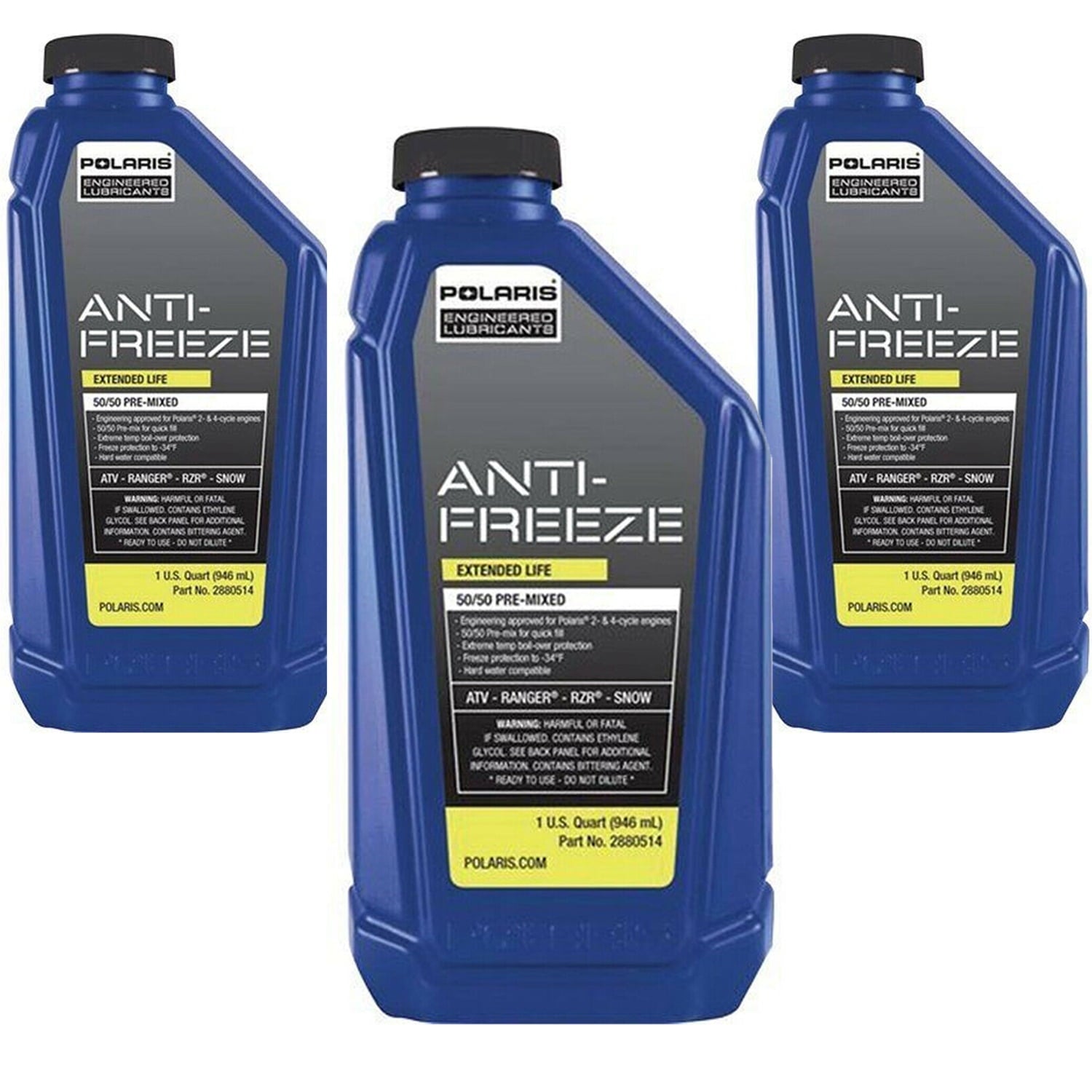 Polaris New OEM Antifreeze Coolant, 2880514x3