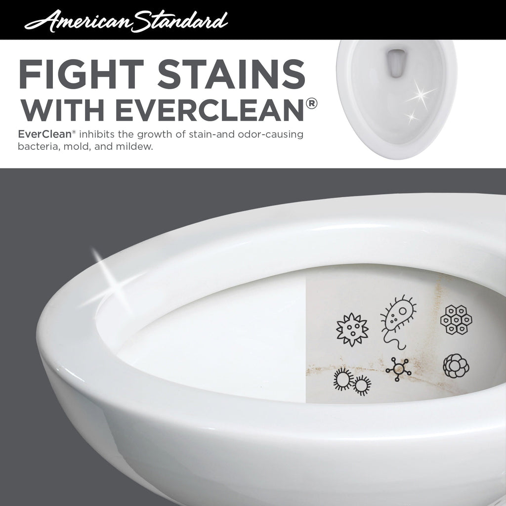 American Standard Contemporary Slow-Close Elongated Toilet Seat Clean Curve Style Rims White
