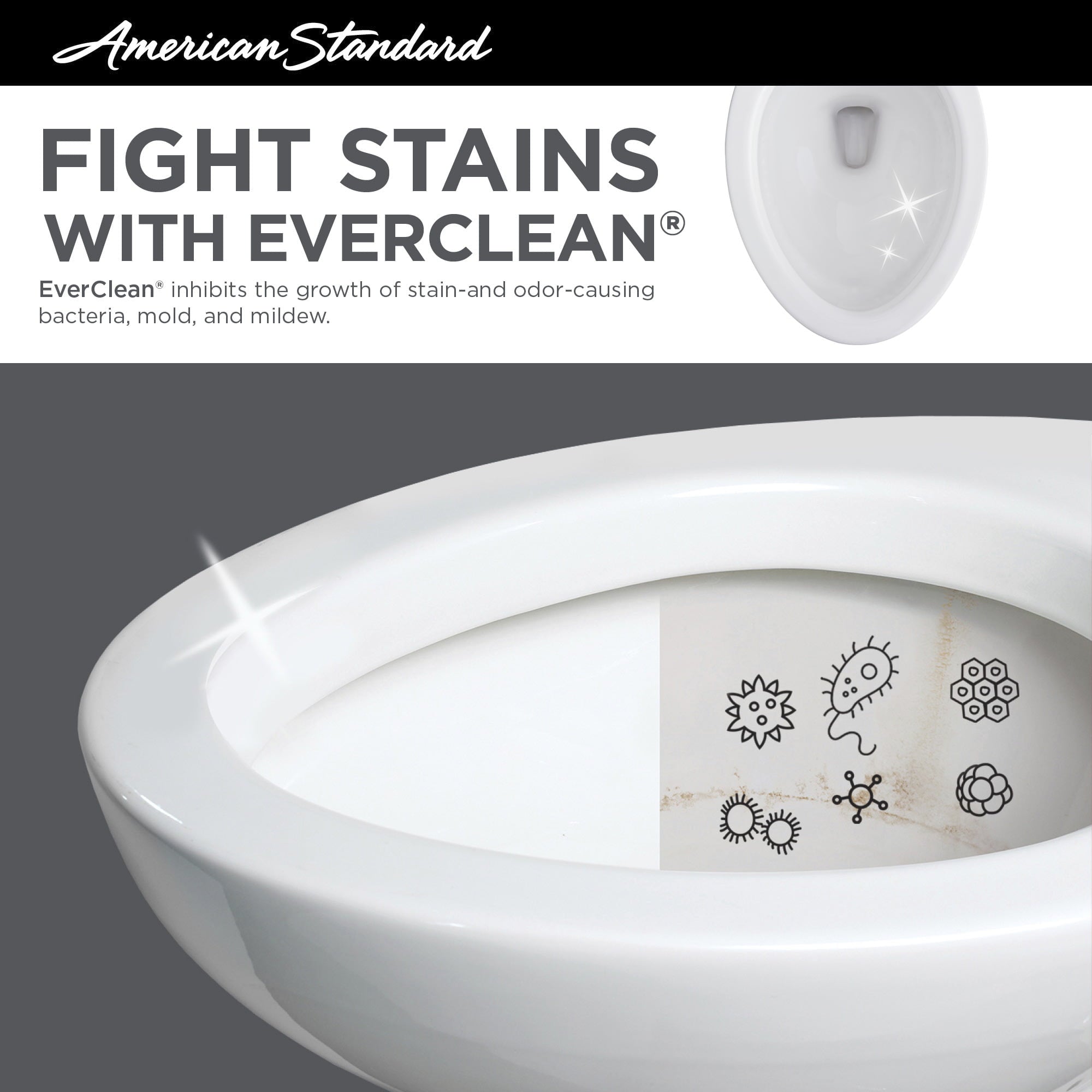 American Standard Contemporary Slow-Close Elongated Toilet Seat Clean Curve Style Rims White