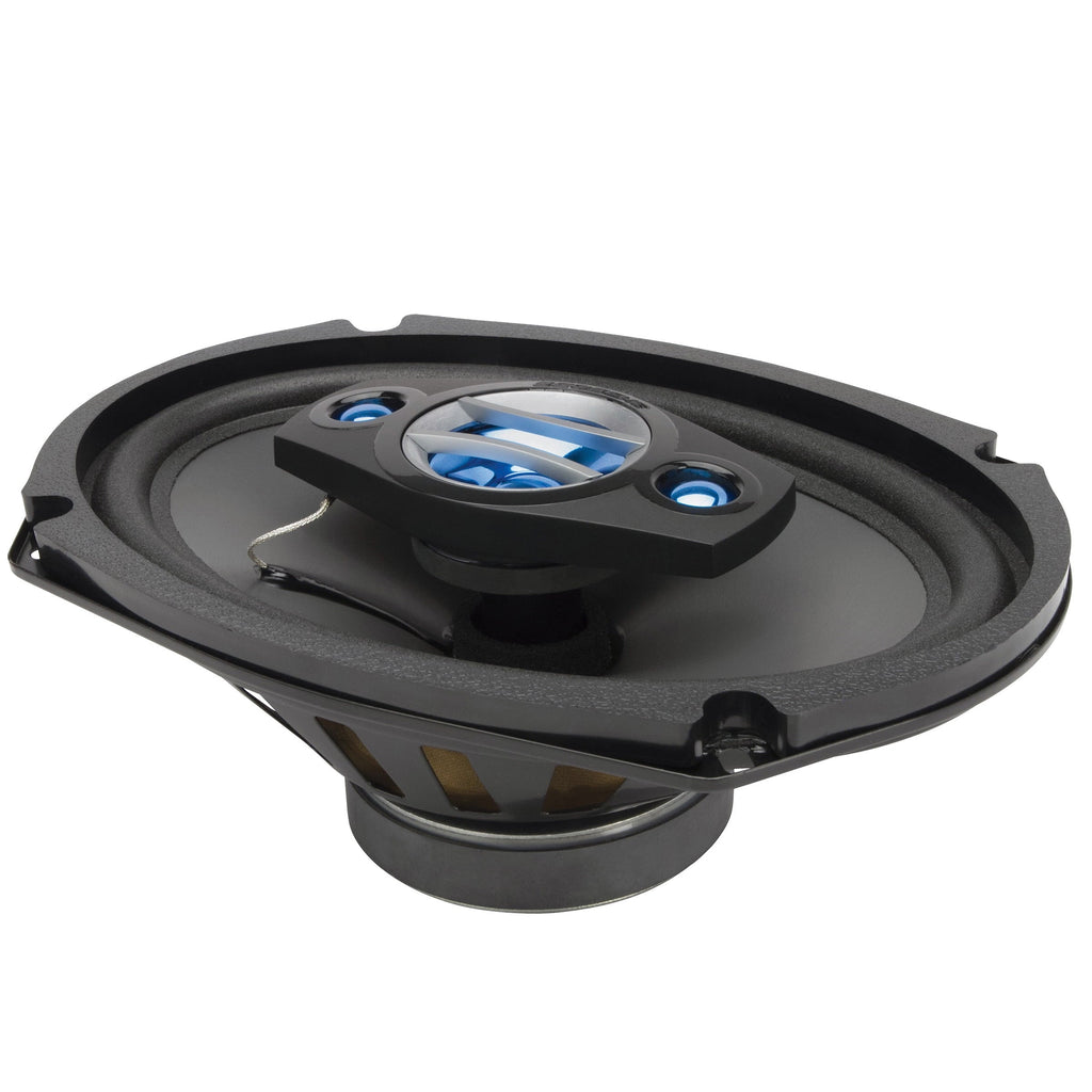 Scosche Hd6904sd 6" x 9"  Multi-Fit HD Coaxial 4-Way 300 Watt Peak Car Stereo Speakers, Set of 2