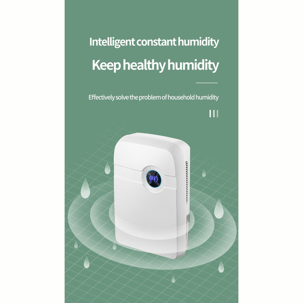 Miumaeov Dehumidifier Large Home 2.5L Air Dryer Damp Moisture Bedroom Remote Control 42W