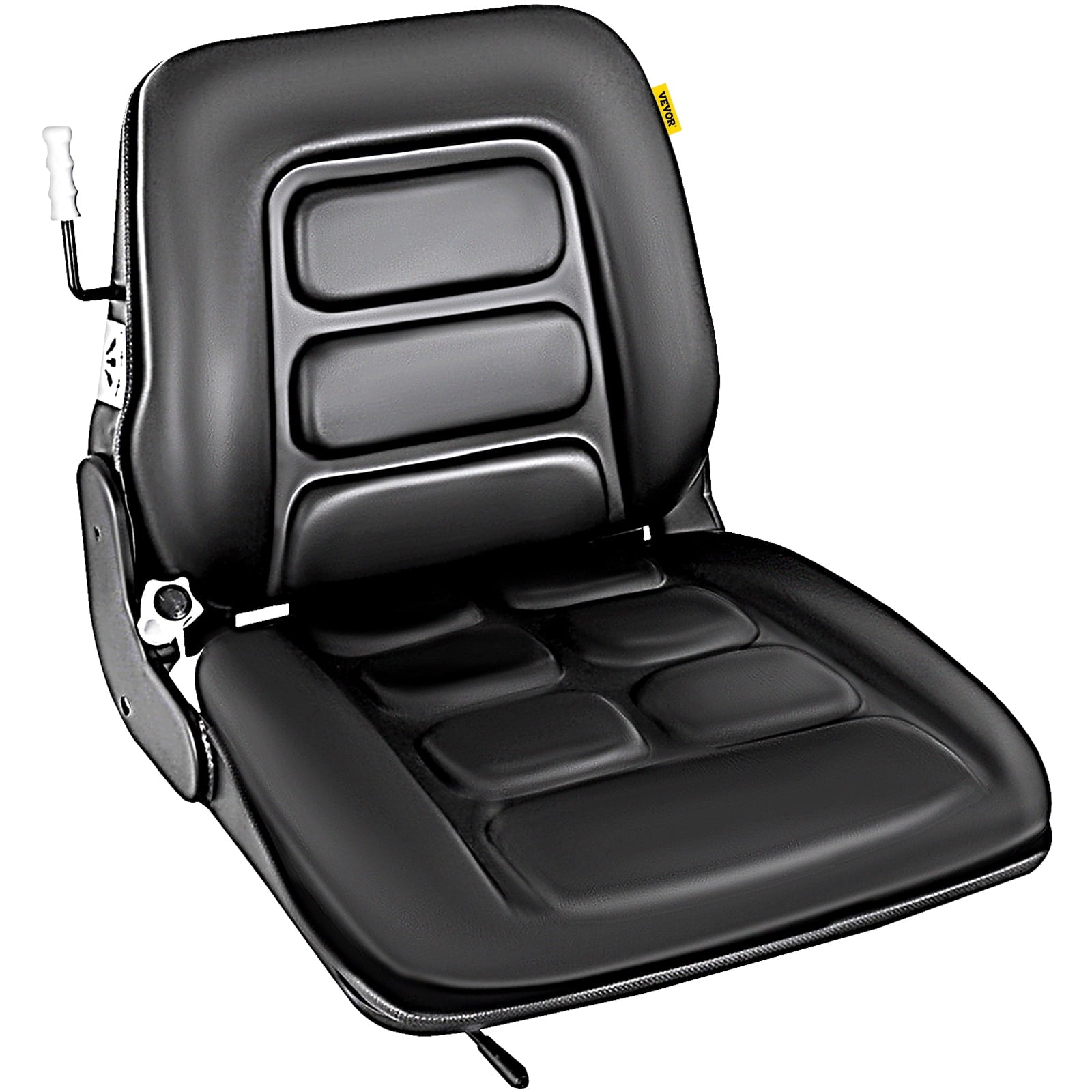VEVOR Universal Vinyl Forklift Seat with Safety Switch & 3 Stage Weight Adjustment, Suspension Seat Fits TOYOTA
