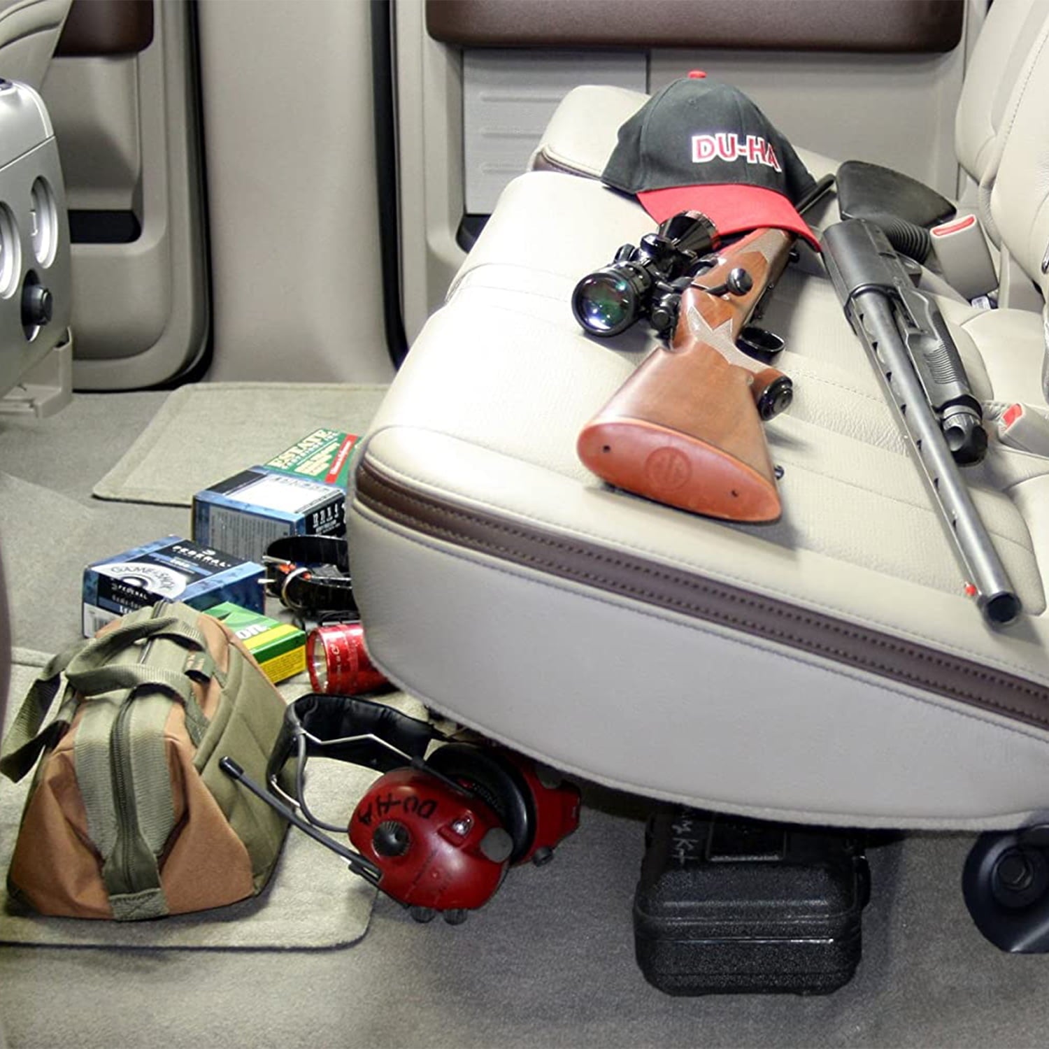 DU-HA Ford F-150 Super Crew Cab 09-14 with No Factory Sub Under Seat Unit, Gray